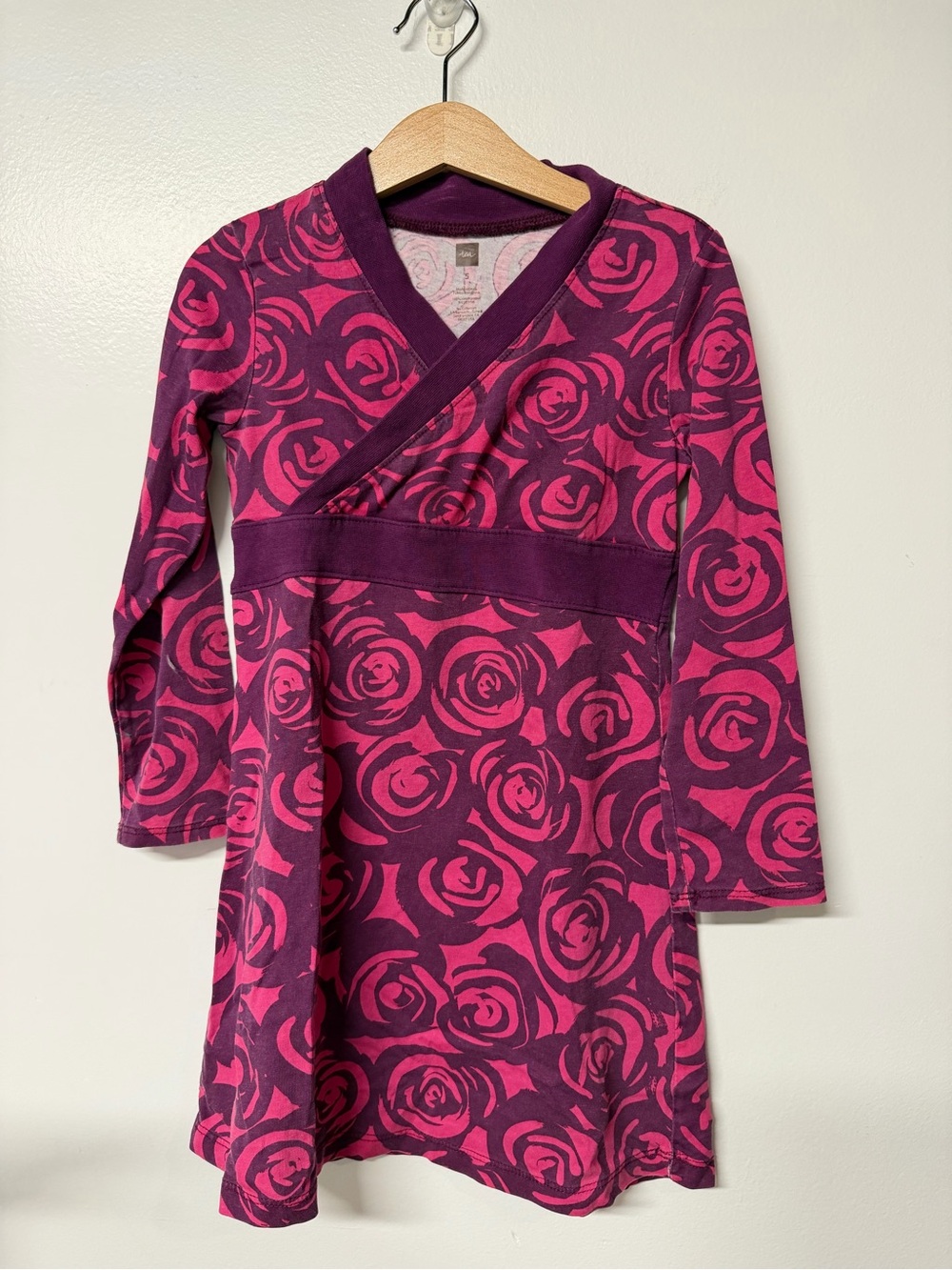 Tea Collection size 5 Rennie Rose Wrap Dress